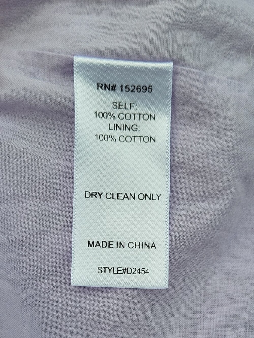 Koko & Mason Lavender Eyelet Maxi Dress Smocked Tie Straps Women's Size Small - Picture 11 of 13